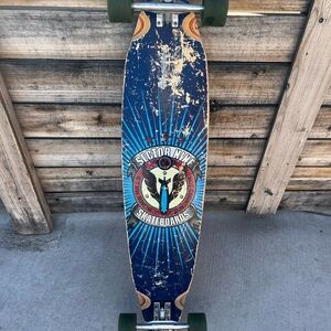 Sector Nine Longboard with Blue and Black Design